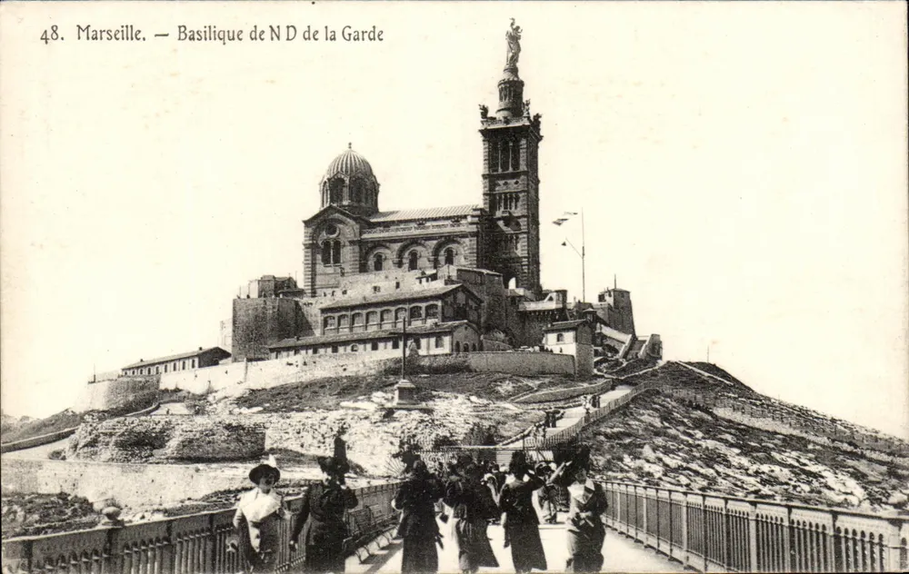 Marseille — Basílica de Nossa Senhora da Guarda — editor desconhecido, n° 48 - Frente