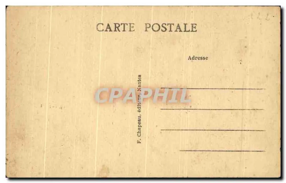 Notre Dame de Retz — Nantaische Madonnen — F. Chapeau, Verlag, Nantes - Rückseite