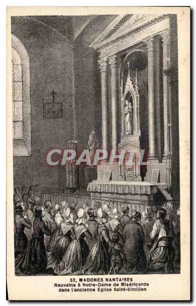Neun Tage Andacht zu Notre-Dame de Miséricorde — in der alten Kirche Saint-Similien — Verlag Chapeau, Nantes, n°52 - Vorderseite