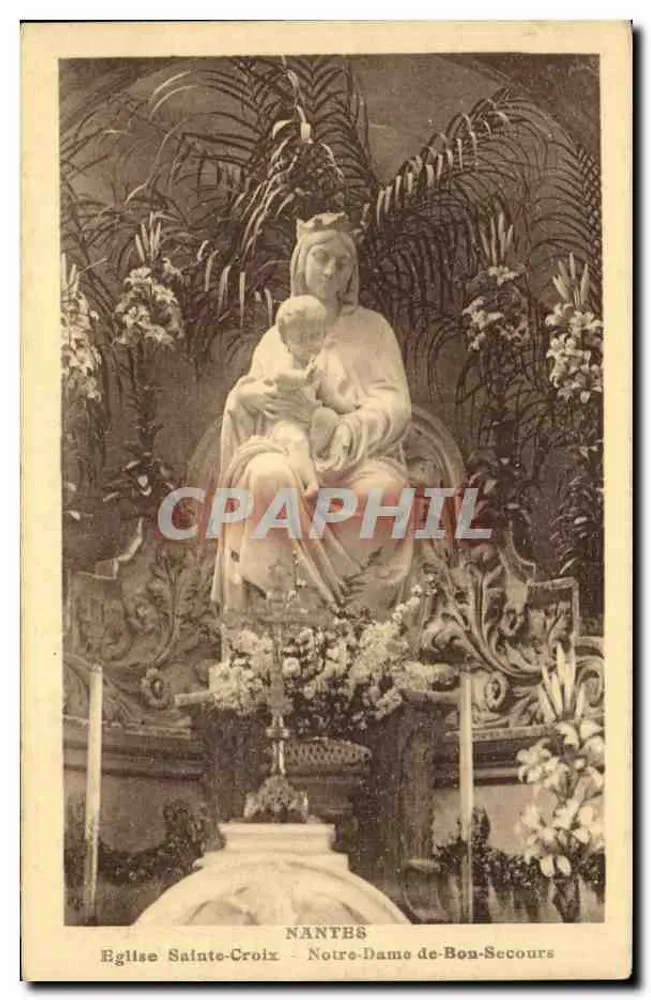 Nantes - Kirche Sainte-Croix - Notre-Dame de Bon-Secours - Vorderseite