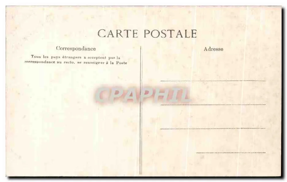 Deux-Sèvres — Largeasse — A pedra balançante — Editor E. Poupia-Durand, n° 1448 - Verso