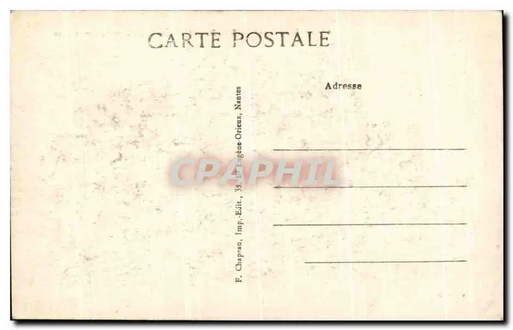 La Baule-sur-Mer (Loire-Inf.) — Die Strandpromenade bei Ebbe — F. Chaprau, Imp. Édit., 35, rue Eugène-Orixe, Nantes - Rückseite