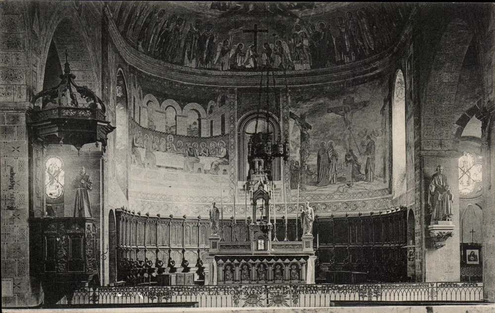 Saint-Maurice-Lorette - La Romagne - Interior da Igreja - Frente
