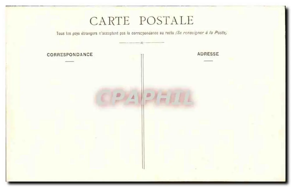 Les Sables-d'Olonne — O Palácio de Justiça — Lucien Amiaud, N° 4158 - Verso