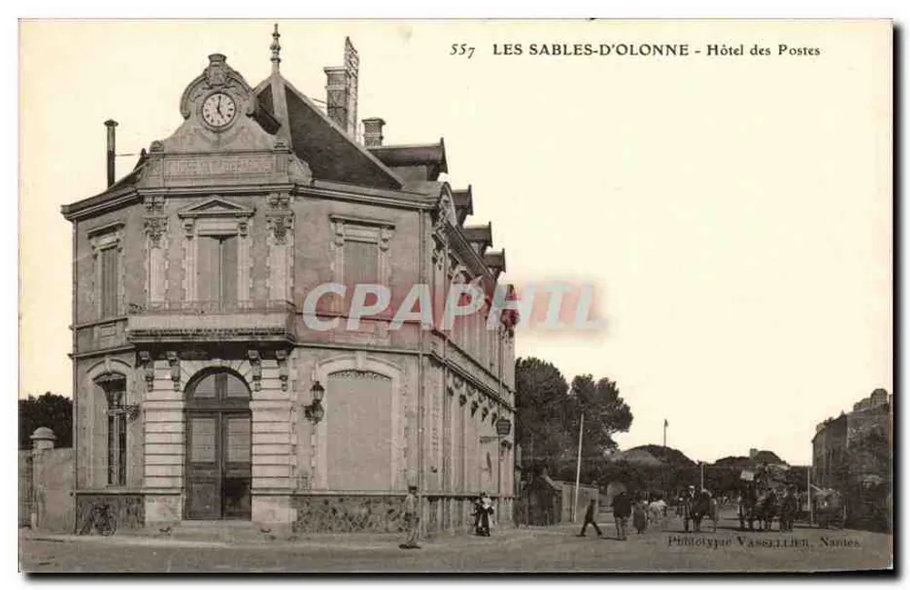 Les Sables-d'Olonne - Hotel das Postas — Fototipo Vassellier, Nantes — n° 557 - Frente
