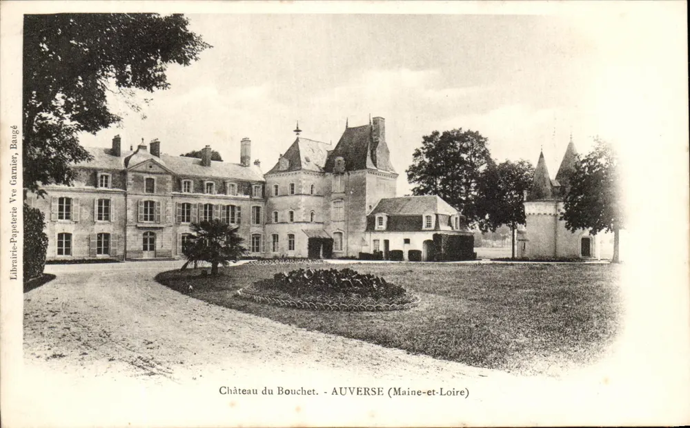 Castelo do Bouchet — Auverse (Maine-et-Loire) — Librairie-Papeterie Vre Garnier, Baugé - Frente