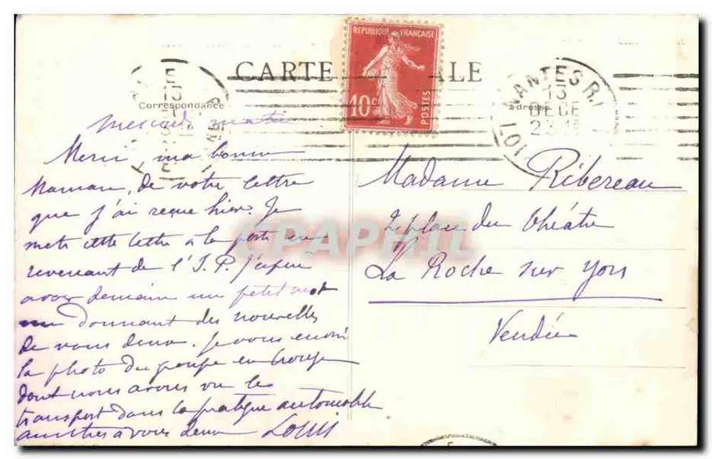 NANTES — Jardin des Plantes — Les Cerfs — Sammlung F. Chabeau, Nantes, 2. Jahrtausend - Rückseite