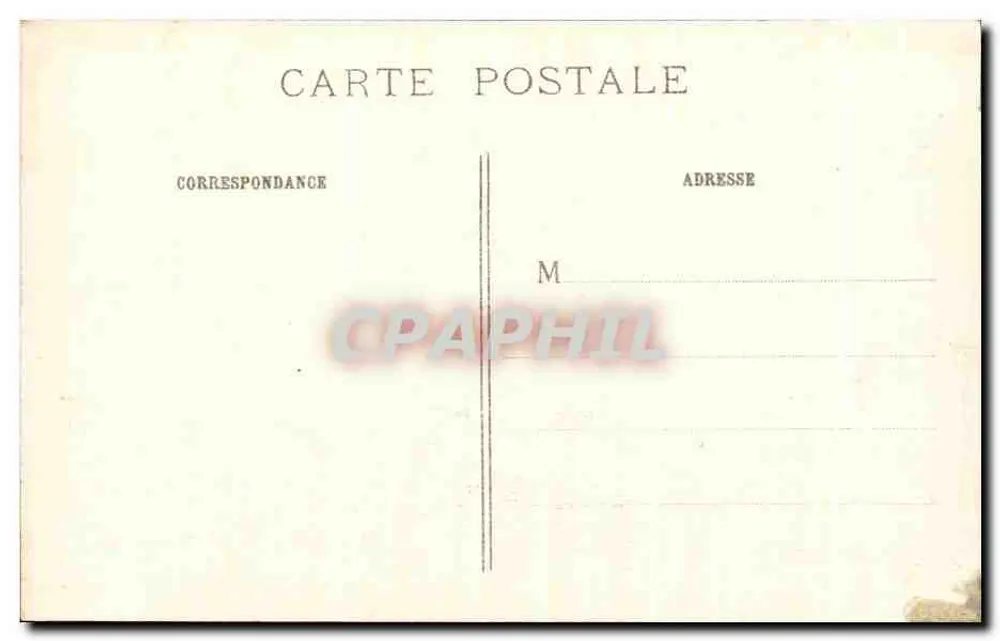 SENLIS — A rua Bellau — destruição da guerra 1914-1915 — editor J. Courcier, Paris - Verso