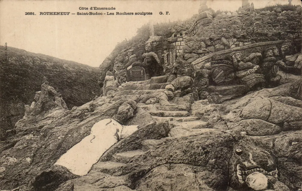 Saint-Budoc — Die gemeißelten Felsen — G. F. — Nr. 2681 - Vorderseite