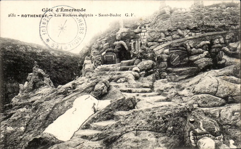 Côte d'Émeraude — Die gemeißelten Felsen — Saint-Budoc — G.F. — n° 2681 - Vorderseite
