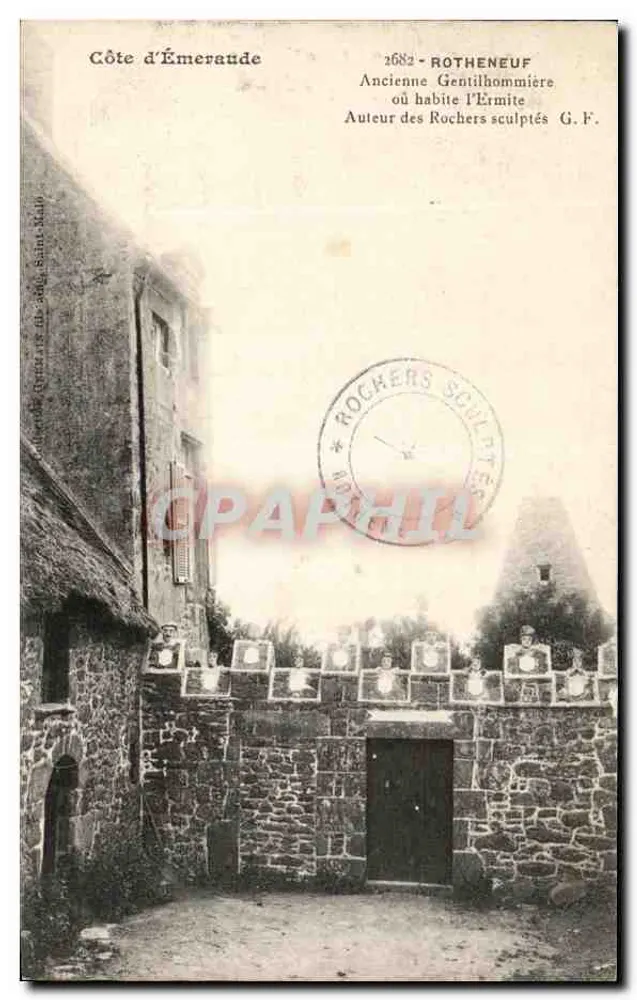 Côte d'Émeraude — Alte GentiHommière, wo der Einsiedler G.F. wohnt — ROTHENEUF - Vorderseite