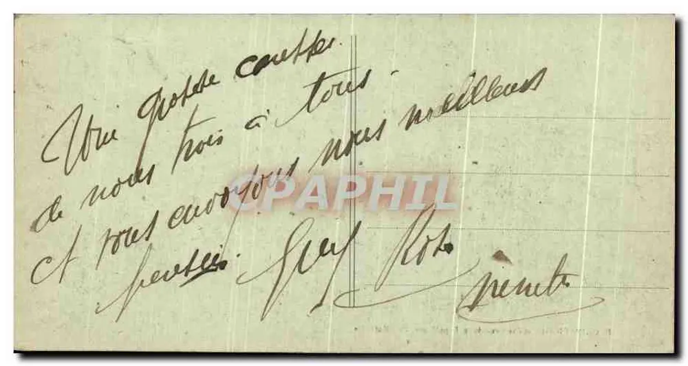 O navio de passageiros "Cap Arcona" — porto — editor R. Oudin, Paris - Verso