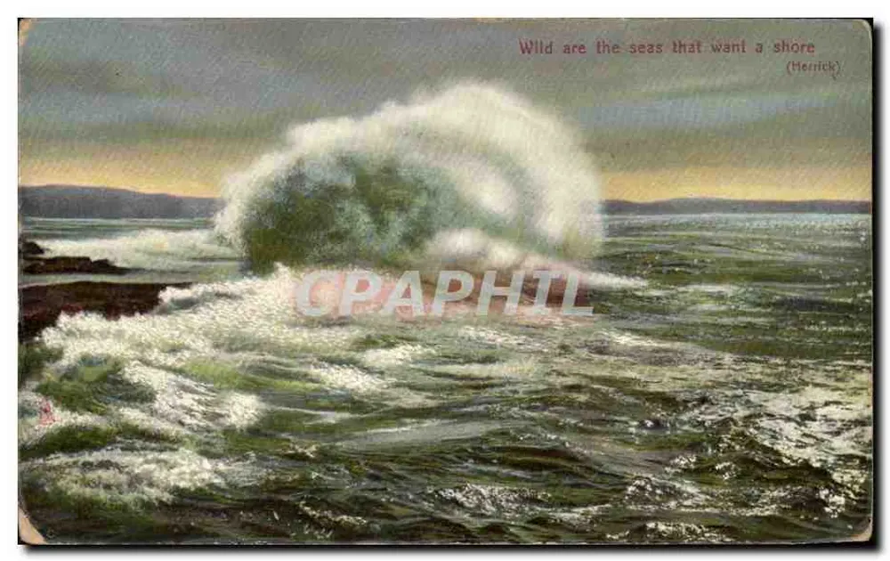 Vagues sauvages — paysage marin — Tuck & Sons, série 'Rough Seas' n° 806 - Vorderseite