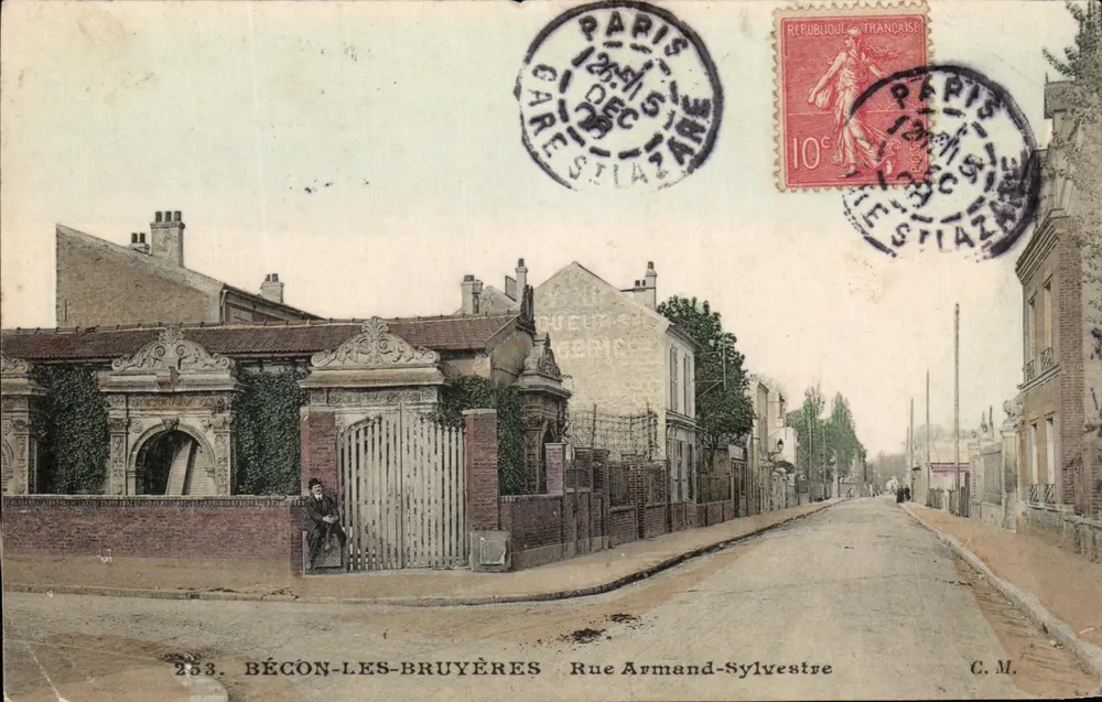 Bécon-les-Bruyères — Rue Armand-Sylvestre — C.M. n°253 - Vorderseite