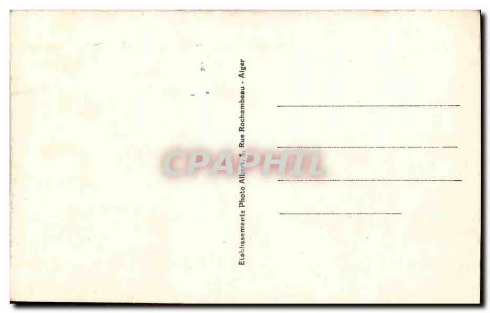 Rabat - Krankenhaus Marie-Feuillet — Verlag Etablissements Photo Albert, Algier - Rückseite