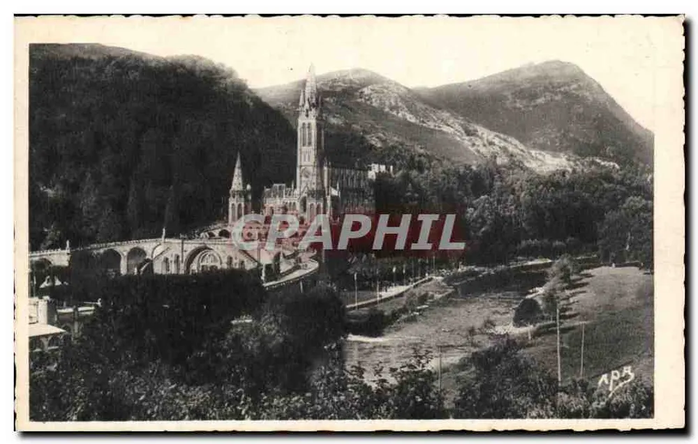 Lourdes — A Basílica e o Gave — As Cartas A.P.A. - FOUEX - ALBI - Frente