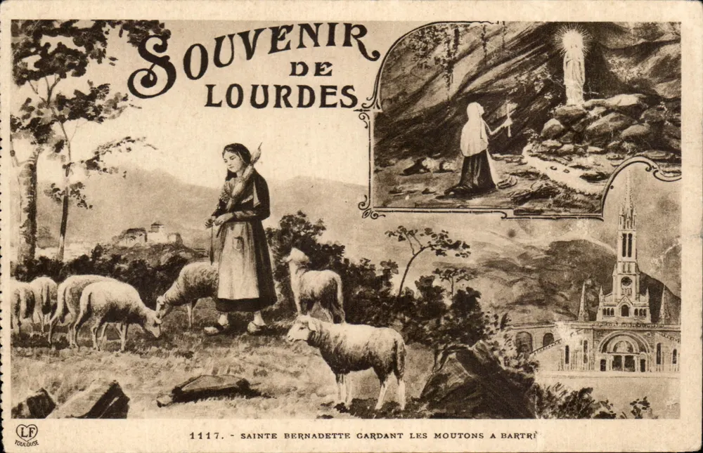 Lourdes — Erinnerung an Lourdes — LF Rouaous, n° 1117 - Vorderseite