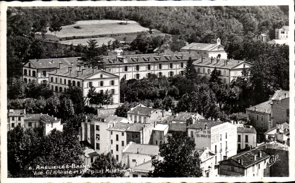 Amélie-les-Bains — Allgemeiner Blick und Militärkrankenhaus — G. Amélie-les-Bains - Vorderseite
