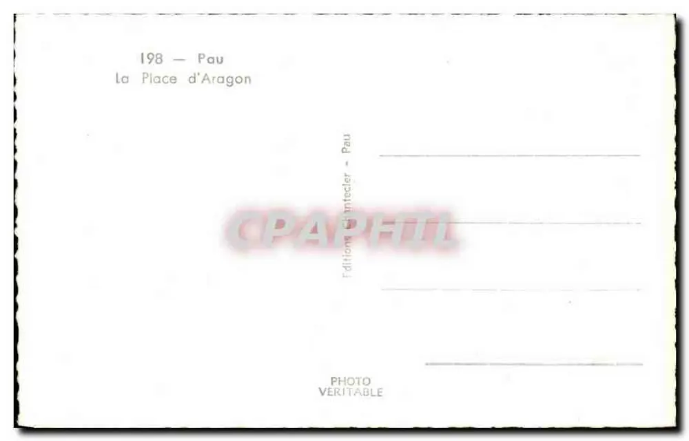 Pau — A Praça d'Aragon — Edições Pau Pau - Verso