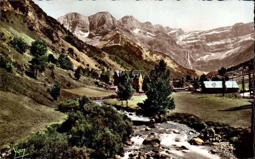 Gavarnie - Der Gave und der Cirque von dem Dorf aus gesehen — Edition Quinault, Lourdes - Vorderseite