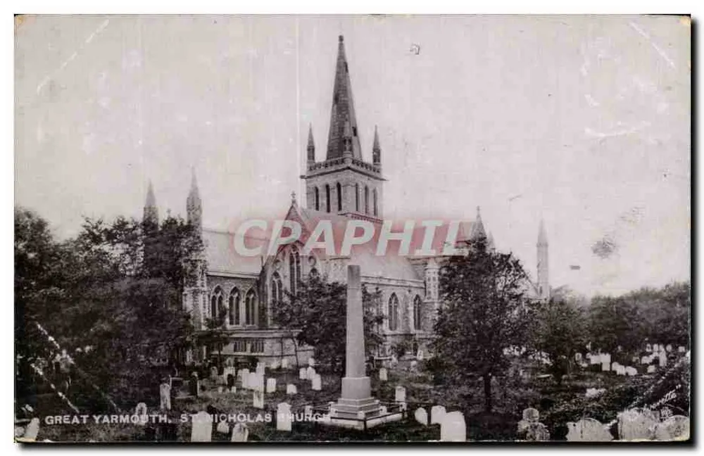 Great Yarmouth. St. Nicholas Church — éditeur Tuck & Sons, n° 2160 - Vorderseite