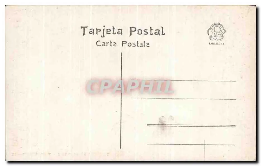 Barcelona - Palácio de Justiça — editor Barceligha, número de série não visível - Verso