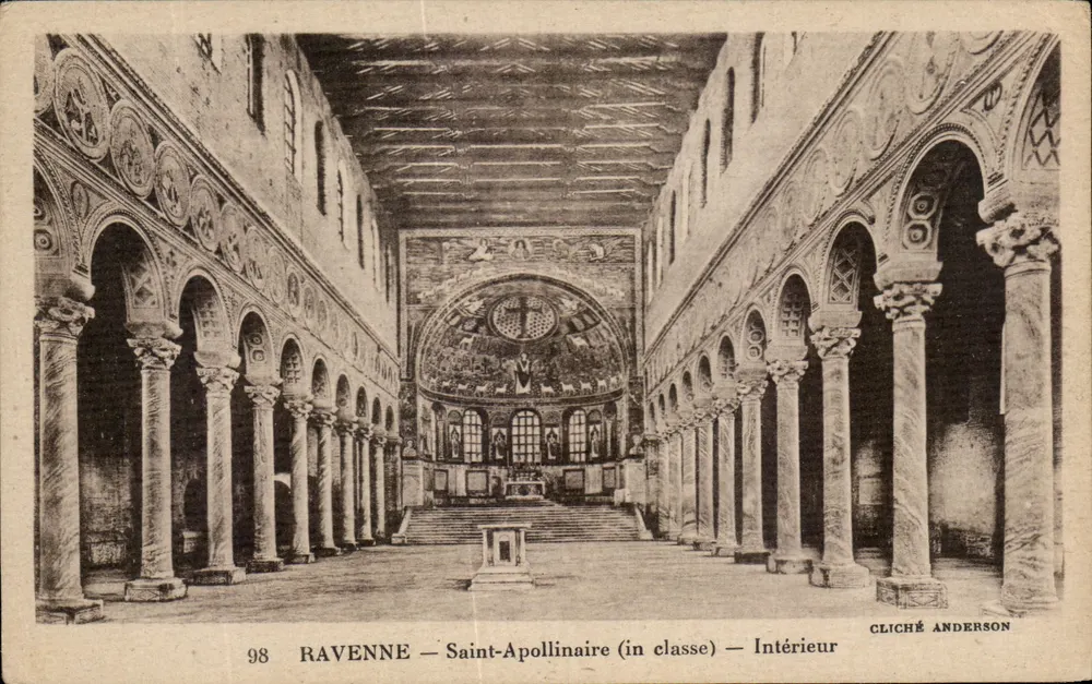 Ravenna — Santo Apolínaro (em classe) — Interior — Cliché Anderson n°98 - Frente