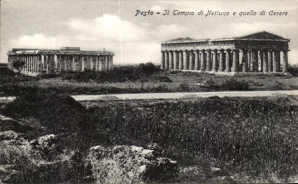Pesto - Der Tempel des Neptun und der von Ceres — Edit. Vincenzo Cataneo - Salerno, n° 973 - Vorderseite