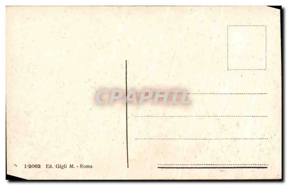 Rom - Panorama von der Kuppel von St. Peter — Verlag Ed. Gigli M. - Rom, Nr. 1-2062 - Rückseite