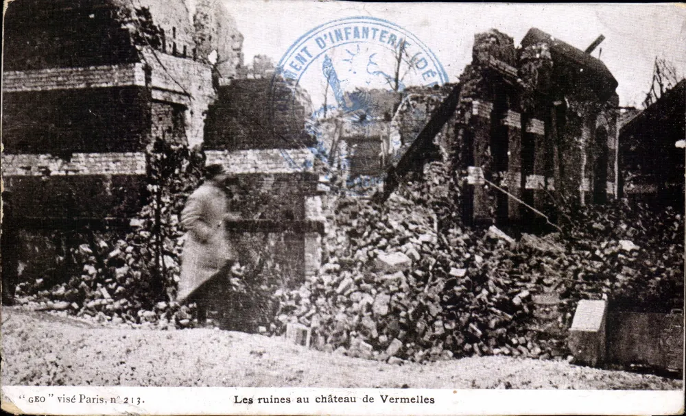Les ruines au château de Vermelles — éditeur "GEO" visé Paris, n° 217 - Vorderseite