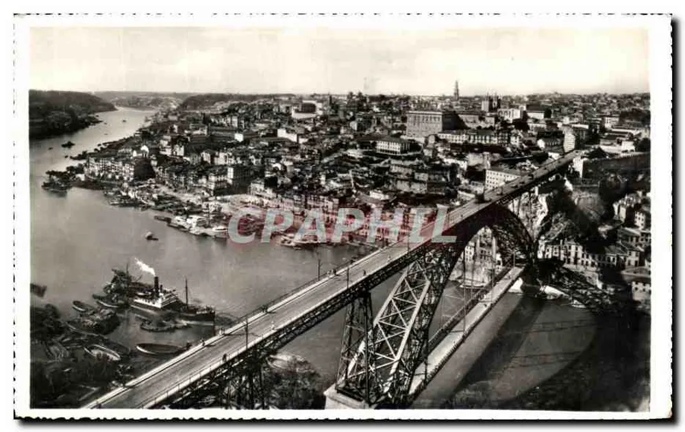 Brücke Dom Luís I — Teilansicht — Touristische Briefkarte - Vorderseite