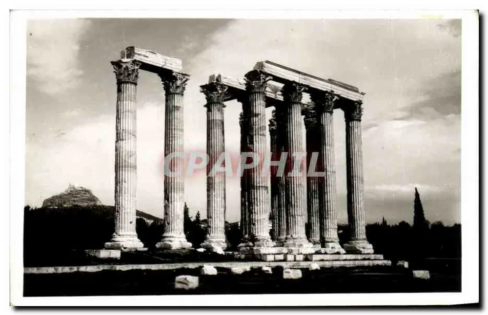 Athens - Tempel des Apollon - Olympieion - Vorderseite