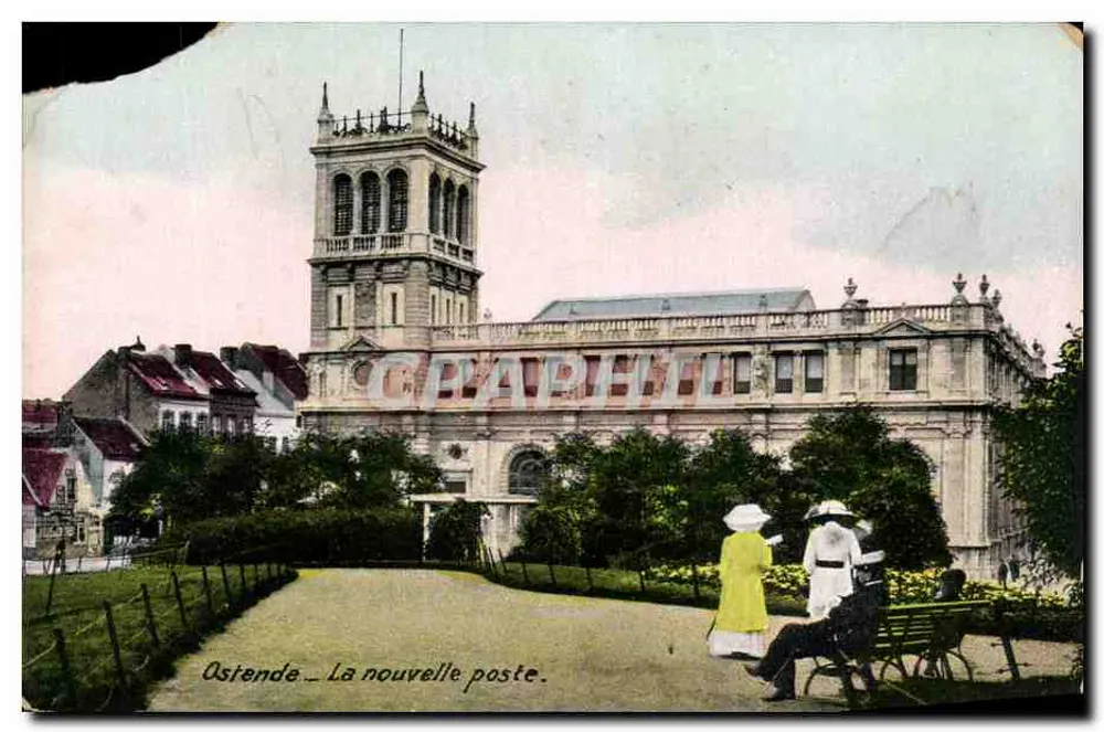 Ostende — La nouvelle poste — éditeur CPAPHIL, n° 147 - Vorderseite