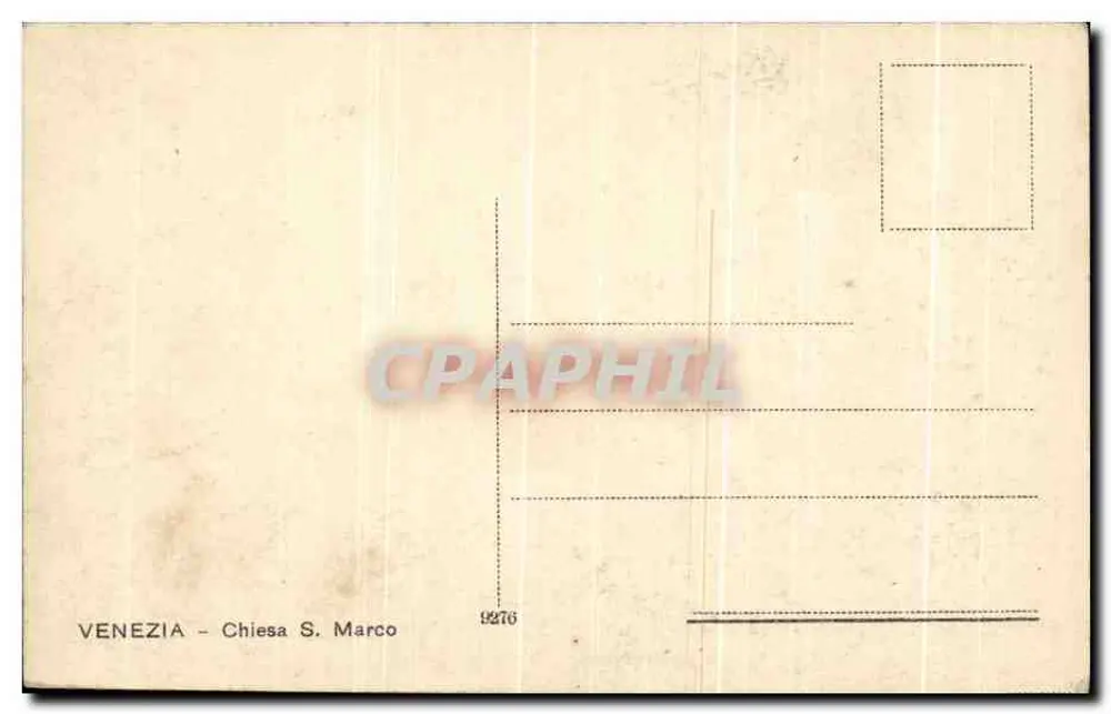 Veneza - Basílica de São Marcos — n° 2276 - Verso