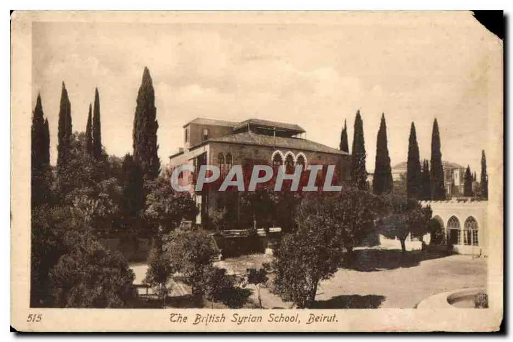 The British Syrian School, Beirut — éditeur 'The British Syrian School, Beirut' — n° 515 - Frente