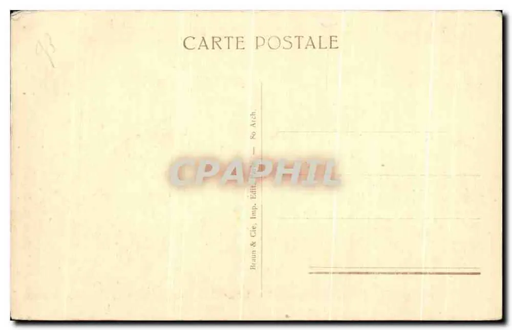Athènes — L'Acropole — Vue prise du Pnyx — éditeur Braun & Cie, Imp. Arch. - Rückseite