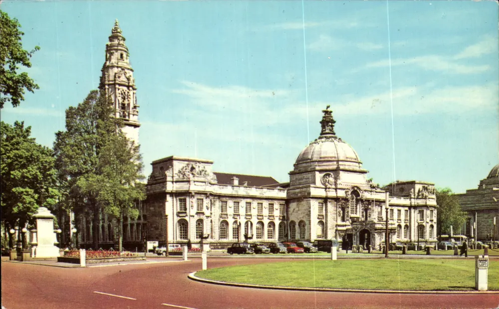 Het Centrum van Cardiff — architecturale weergave — Colourmaster International, serie CAD 32 - Voorkant