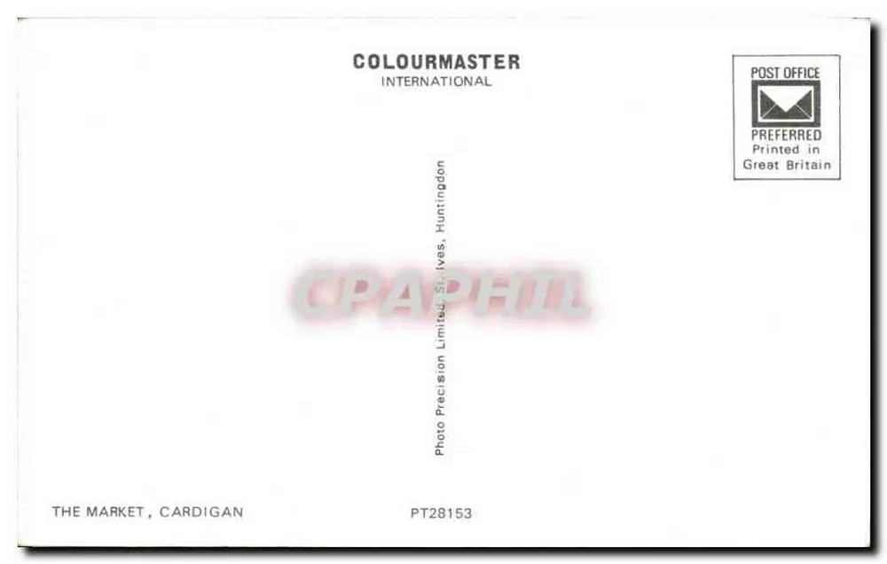 Het Markt van Cardigan — uitzicht op het hoofdgebouw — COLOURMASTER INTERNATIONAL - Achterkant