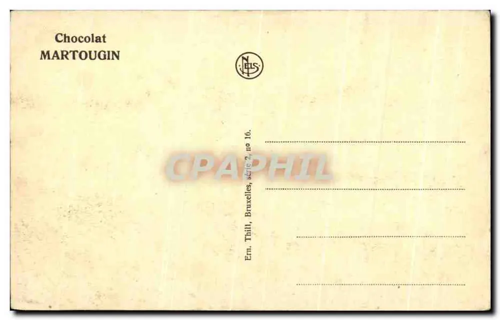 Bouillon — Wappen der Stadt und Godfrey von Bouillon — Verlag N. L. S. - Rückseite