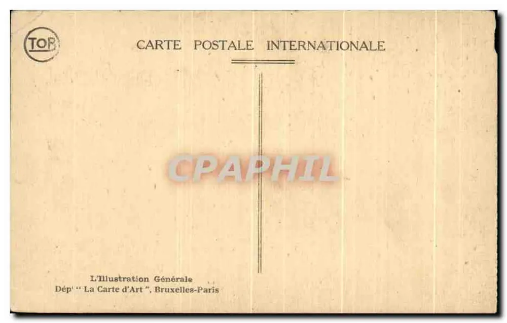 Bruges — Porte des Maréchaux — éditeur L'Illustration Générale, Bruxelles - Verso