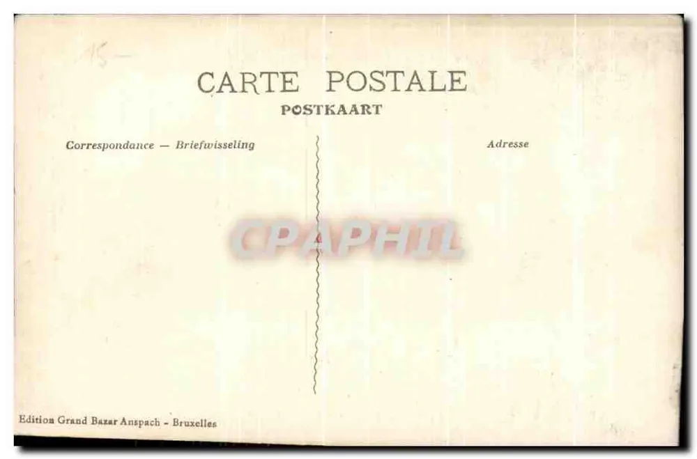 Ostende — Vue Ouest du Kursaal — Édition Grand Bazar Anspach - Rückseite