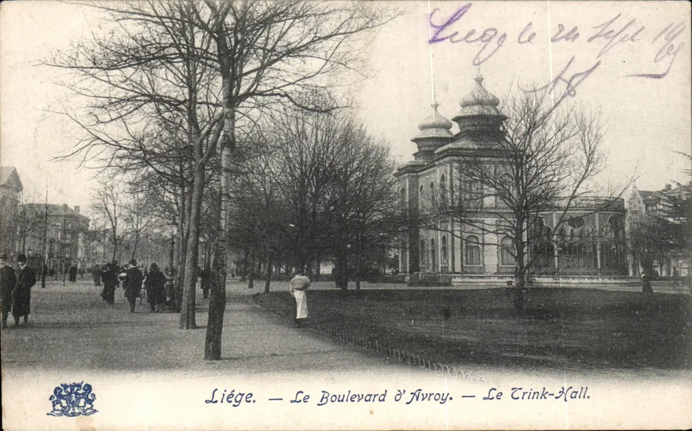 Liège — O Boulevard d'Avroy — O Trink-Hall - Frente