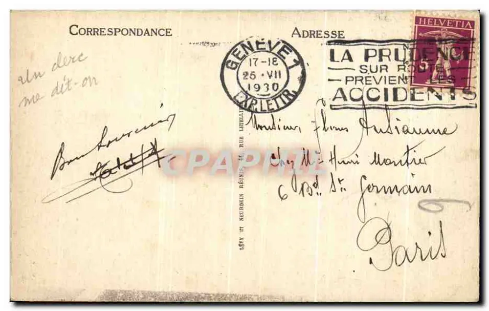 GENÈVE — O Porto — LL — n° 656 - Verso