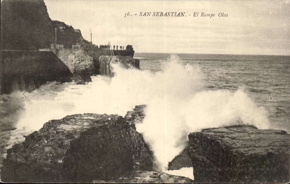 San Sebastián - El Rompe Olas — Éd. G. Galarza, San Sebastián - Frente