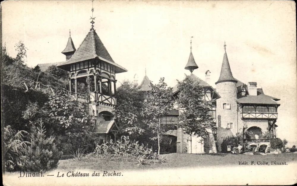Dinant — Le Château des Roches — Edit. F. Colle, Dinant - Frente