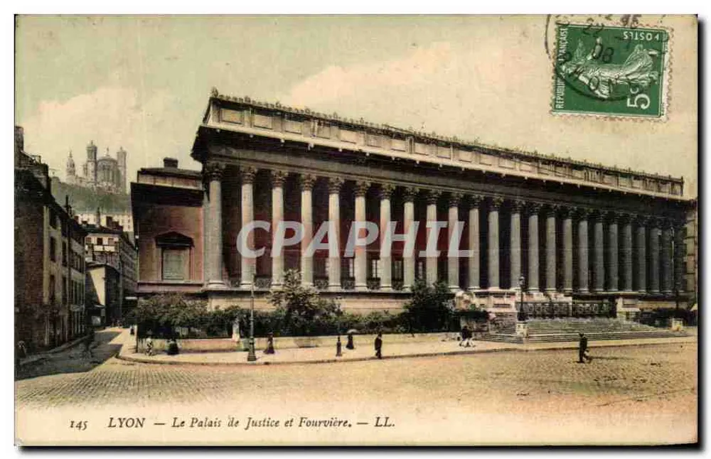 LYON — O Palácio de Justiça e Fourvière — LL. — n°145 - Frente