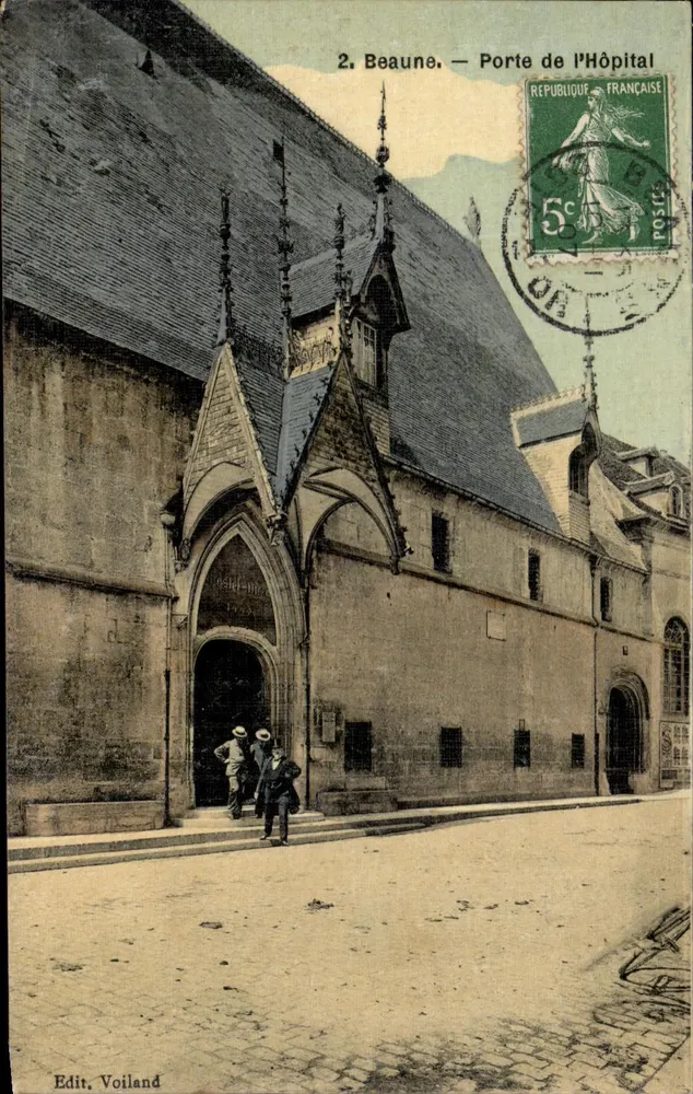 Beaune — Tor zur Krankenhaus — Edit. Voiland - Vorderseite