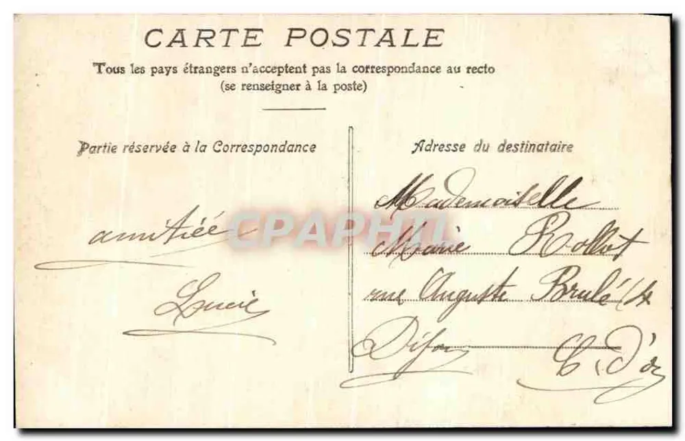 Beaune — Tor zur Krankenhaus — Edit. Voiland - Rückseite