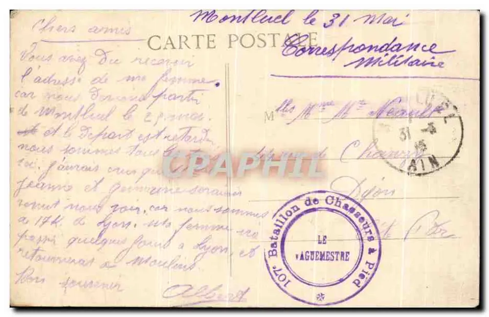 Mère lisant le journal — scène de guerre 1914 — éditeur E. JANIN, LYON, n° 6288 - Rückseite