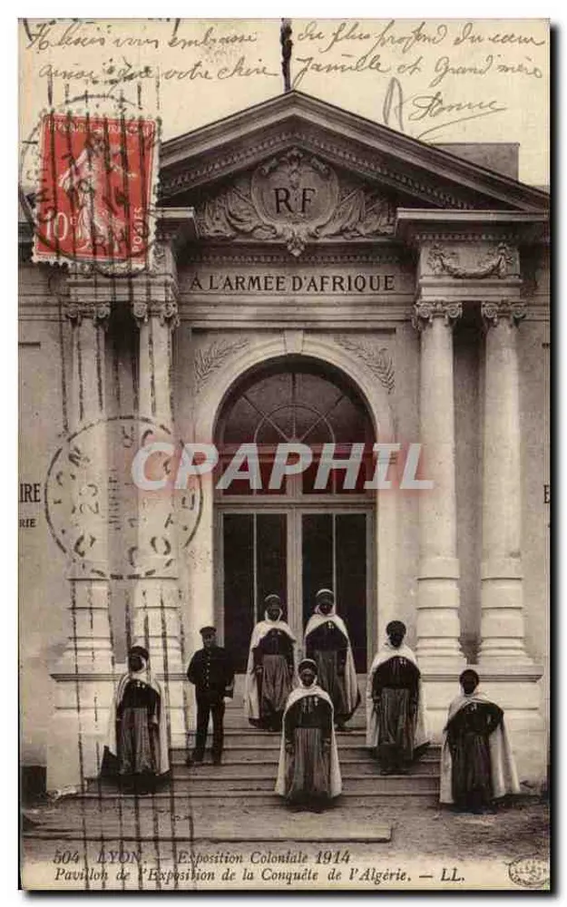 Pavillon der Kolonialausstellung 1914 — Algerien — Offizielle Ausgabe L.L. - Vorderseite
